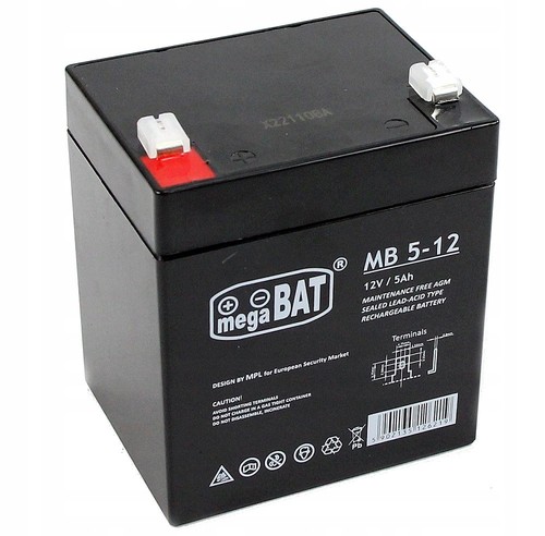 Agm vrla akku 12v - agm, 5ah