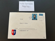 BRD Brief Peek & Cloppenburg Carl Schütz Notopfer SoSt. Frankfurt 1952