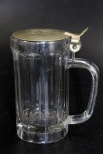 alter Bierkrug Glas 7/20 Ltr