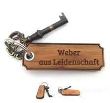 Holz Schlüsselanhänger Weber