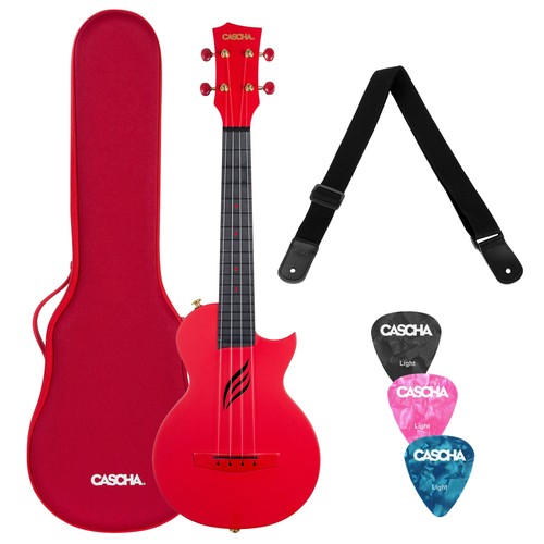 Ukulele carbon fibre red - fibre, set