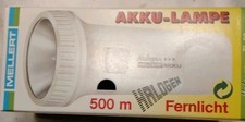 Mellert Taschenlampe immer wieder aufladbar, 500m Fernlicht, neuwertig