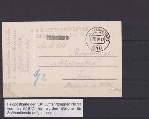 Af831 ballonpost feldpost - af831),