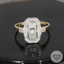 Wert 750 € Bicolor Brillant Diamant Ring in 585er 14 K Gold xxyy