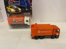 2er Majorette Konvolut City Cars Volvo FMX Müllwagen + MAN TGS Müllwagen Garbage