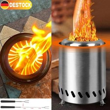 Feuerschale Rauchfreie Feuerstelle Edelstahl Feuertonne Feuerkorb Mini Tischkami