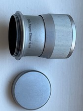 LEITZ LEICA Univ. Repro. Elmar 9 cm mit Deckel - silber