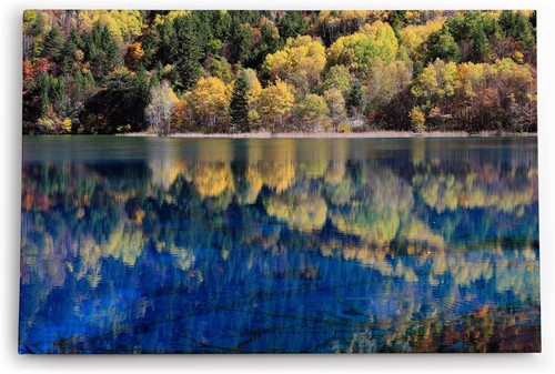 120x80cm wandbild bergsee - 120x80cm,