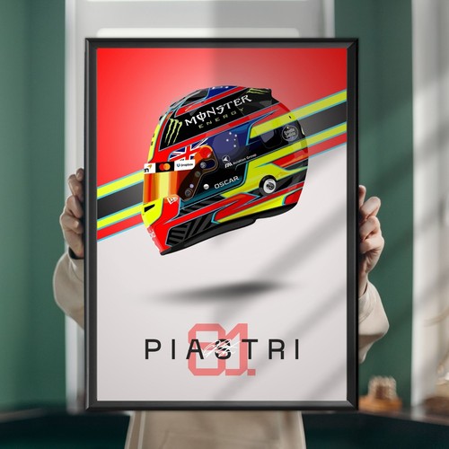 Oscar piastri 2025 helm - piastri,