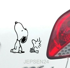 2 Aufkleber Snoopy + Woodstock
