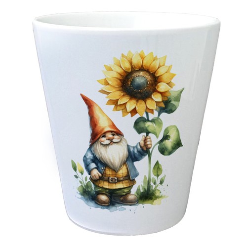 Gartenzwerg mit sonnenblume - gartenzwerg,