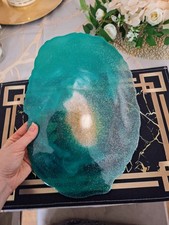 Handgefertigte Deko-Platte aus Epoxidharz – Einzigartiges Design, Unikat