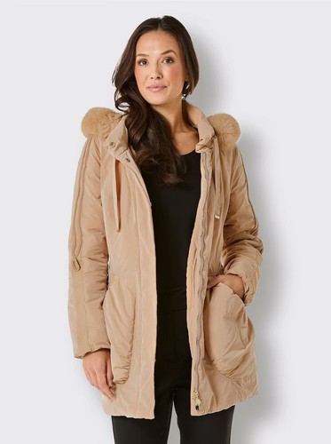 Daunenjacke beige creation - daunenjacke,