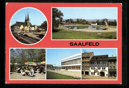 Saalfeld saale - ak,