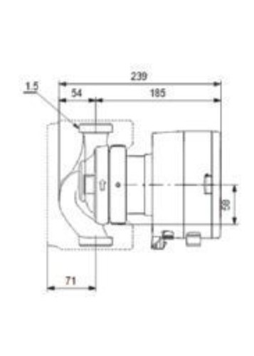 Grundfos magna 180mm - 3, 25-80
