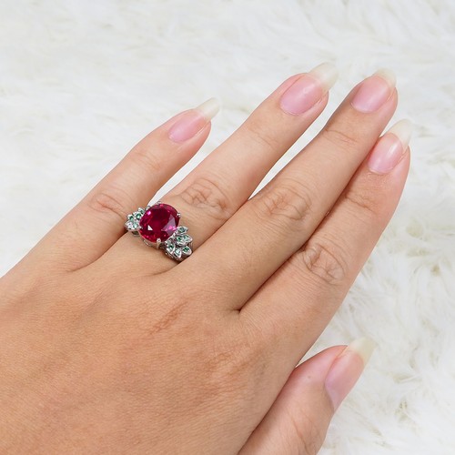 Lebendiger roter rubellit - roter,