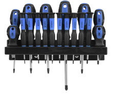 MAX Schraubendreher-Set 18 tlg. Schraubenzieher mit Wandhalterung