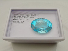 Spitzenklasse - Swiss-Blue TOPAS vom Allerfeinsten - 44,54 ct - Brasilien - "IF"