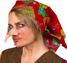 Hexennase hautfarben Nase mit