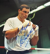 Vitali Klitschko signiert Ukraine WM Box Champion Foto Autogramm signed (24)