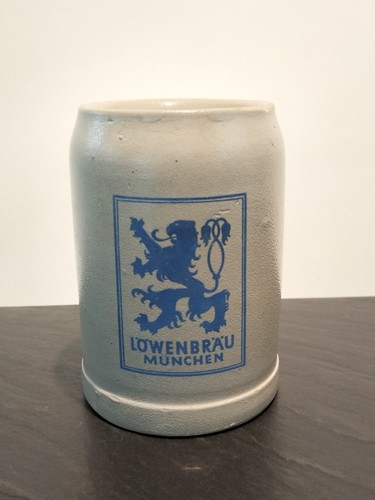 Rarität bierkrug löwenbräu - bierkrug,