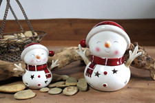 Schneemann-Windlicht