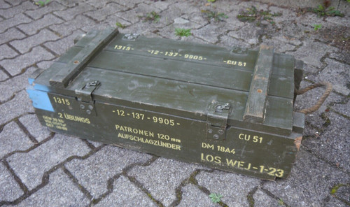 Patronenkiste beschriftet - patronenkiste,
