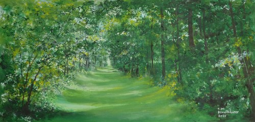 Leinwand bild acryl - bild, "green