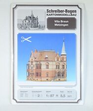 H0 Schreiber-Bogen Nr.581 "Villa Braun, Metzingen" Karton-Modell