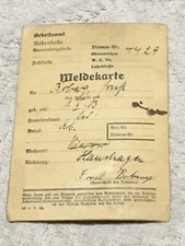 Meldekarte arbeitsamt - meldekarte,