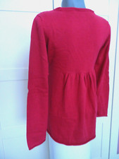 Gina Strickjacke M 38 40 Beerenrot Volant Bluse Tunika