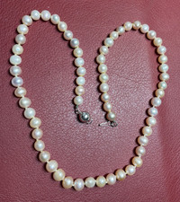 Akoya Perlen Perlenkette + 925