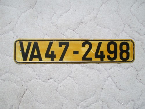 Nva nummernschild ddr - va,