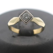 Solitär Ring 585 Gold 14 Kt