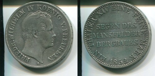 Preussen 1852 taler in - preussen,