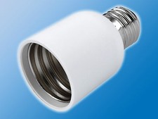 Lampen Adapter E27 auf E40 | Weiß | Fassung | Sockel | Konverter | Lampenfassung