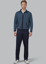 hajo Herren Hausanzug Größe XXL/56 blau Kur Relaxmode Fitness 81116