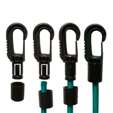 10x Kunststoff Karabinerhaken für 6mm Expanderseil