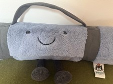 Jellycat Yogamatte Teppich Matt Amusables Selten & Nicht mehr produziert 15" Zoll Blau Grau