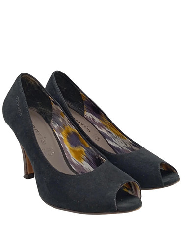 Tamaris peeptoe pumps schwarz - tamaris,