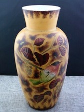 schöne alte Opalin Glas Vase 