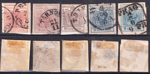 österreich 1850 briefmarken - 1850, 5