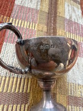 Antiker Miniatur-Pokal aus Sterling Silber – Birmingham um 1910 – Handarbeit