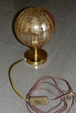 Nachttischleuchte Nachtischlampe Kugel Gold Ersatzglas Lampen Kugellampe