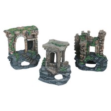 Flamingo Aquariendeko Ruine 15x8x15,5cm für Aquarium Deko Fisch Zubehör