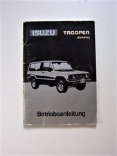 ISUZU TROOPER Orig. 1985 Betriebsanleitung auf deutsch, Gebrauchsanleitung 92 S.
