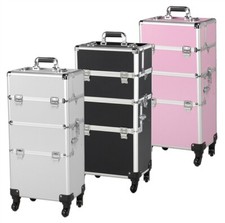 3 in 1 Alu Kosmetikkoffer Multikoffer Schminkkoffer Trolley Makeup Beauty Case 