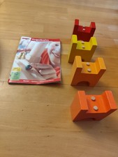 HABA kugelbahn gebraucht Holz vier hohe Stützenklötzchen