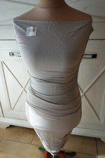 P48 Damenkleid beige Kleid Gr