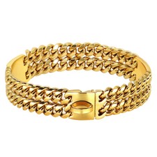 HUNDEKETTE Hundehalsband Gold